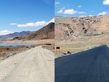 21 The Last Of The Dirt Road Was Being Paved In 2010 After Saga Tibet The last of the dirt road was being paved in October 2010. You can now drive comfortably and quickly to Mount Kailash.